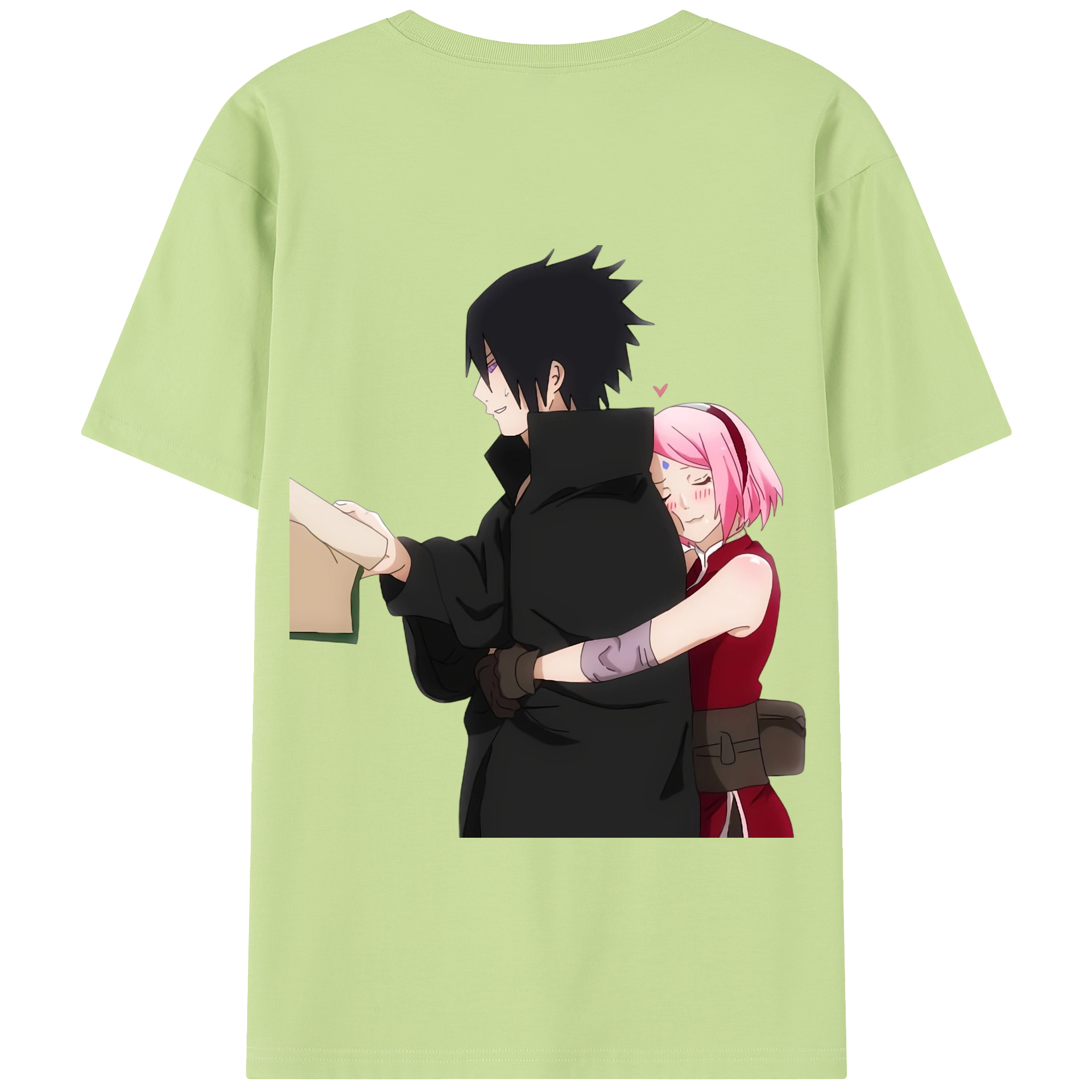 （画像用） NARUTO -ナルト- うちは サスケ Uchiha Sasuke 綿100％半袖Tシャツ（背面プリント）